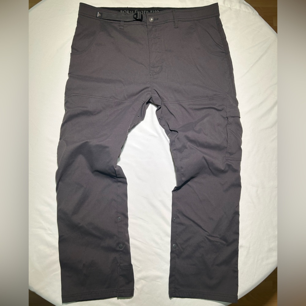 Prana Men's Zion Stretch Hiking Pants Slate Gray 38x30 UPF Outdoor